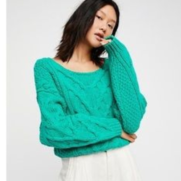 Free People Neon Green Sweater - Picture 3 of 3